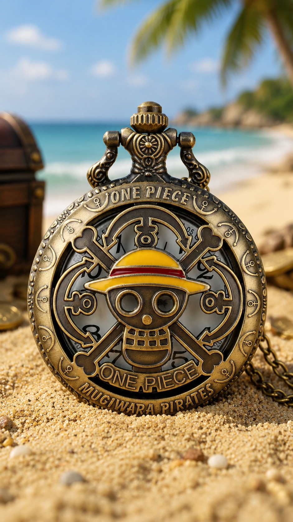 Montre de poche rétro Luffy